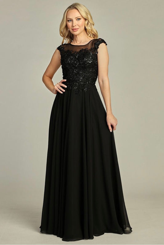 Beads Embellished Embroidered A-line Dress. 7965K BY LET´S CORP