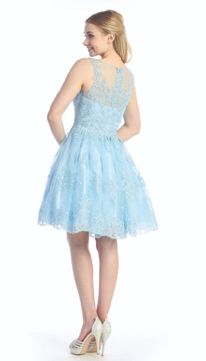 Floral Applique Dress. 6250L by LET´S CORP