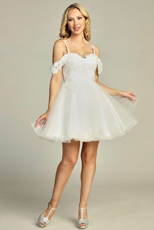 Floral Applique Dress. 6289L by LET´S CORP