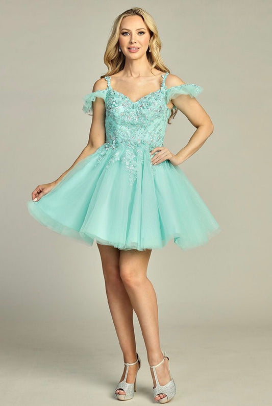 Floral Applique Dress. 6290L by LET´S CORP