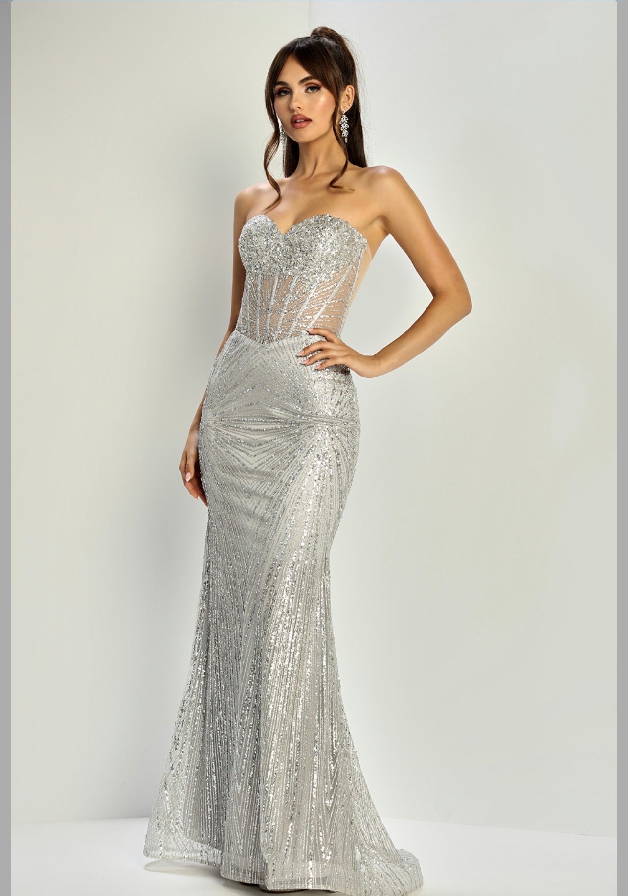 Perfect mermaid silhouette dress special for your event. 3279 BY ADORA DESIGN
