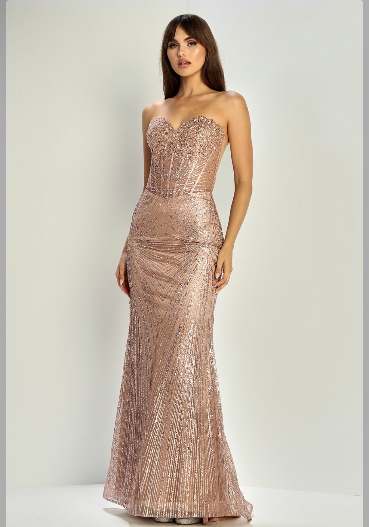 Perfect mermaid silhouette dress special for your event. 3279 BY ADORA DESIGN
