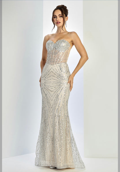 Perfect mermaid silhouette dress special for your event. 3279 BY ADORA DESIGN