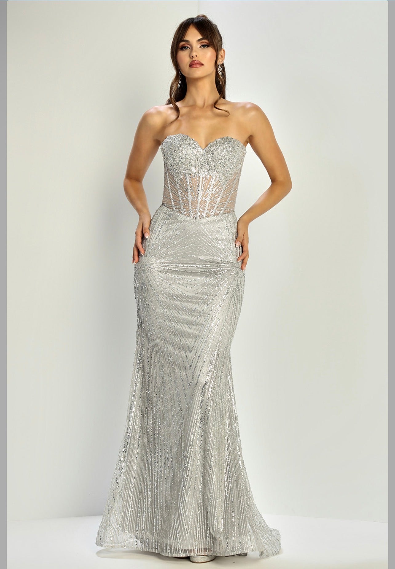 Perfect mermaid silhouette dress special for your event. 3279 BY ADORA DESIGN