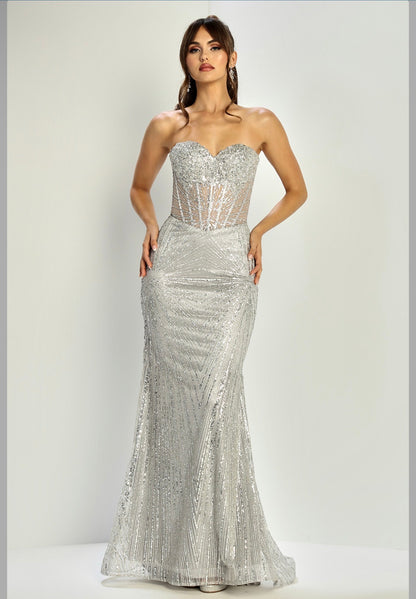 Perfect mermaid silhouette dress special for your event. 3279 BY ADORA DESIGN