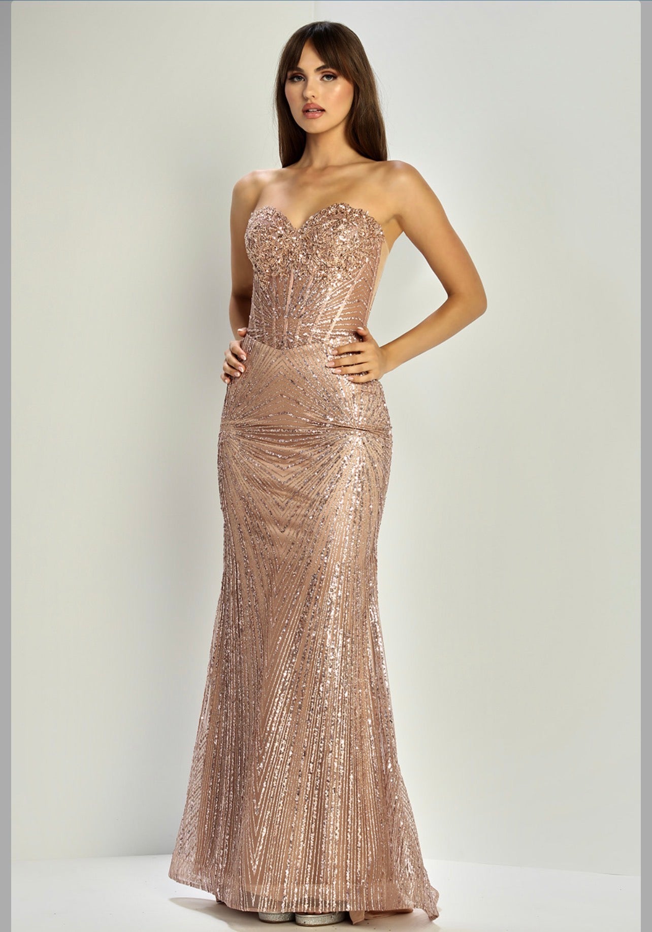 Perfect mermaid silhouette dress special for your event. 3279 BY ADORA DESIGN