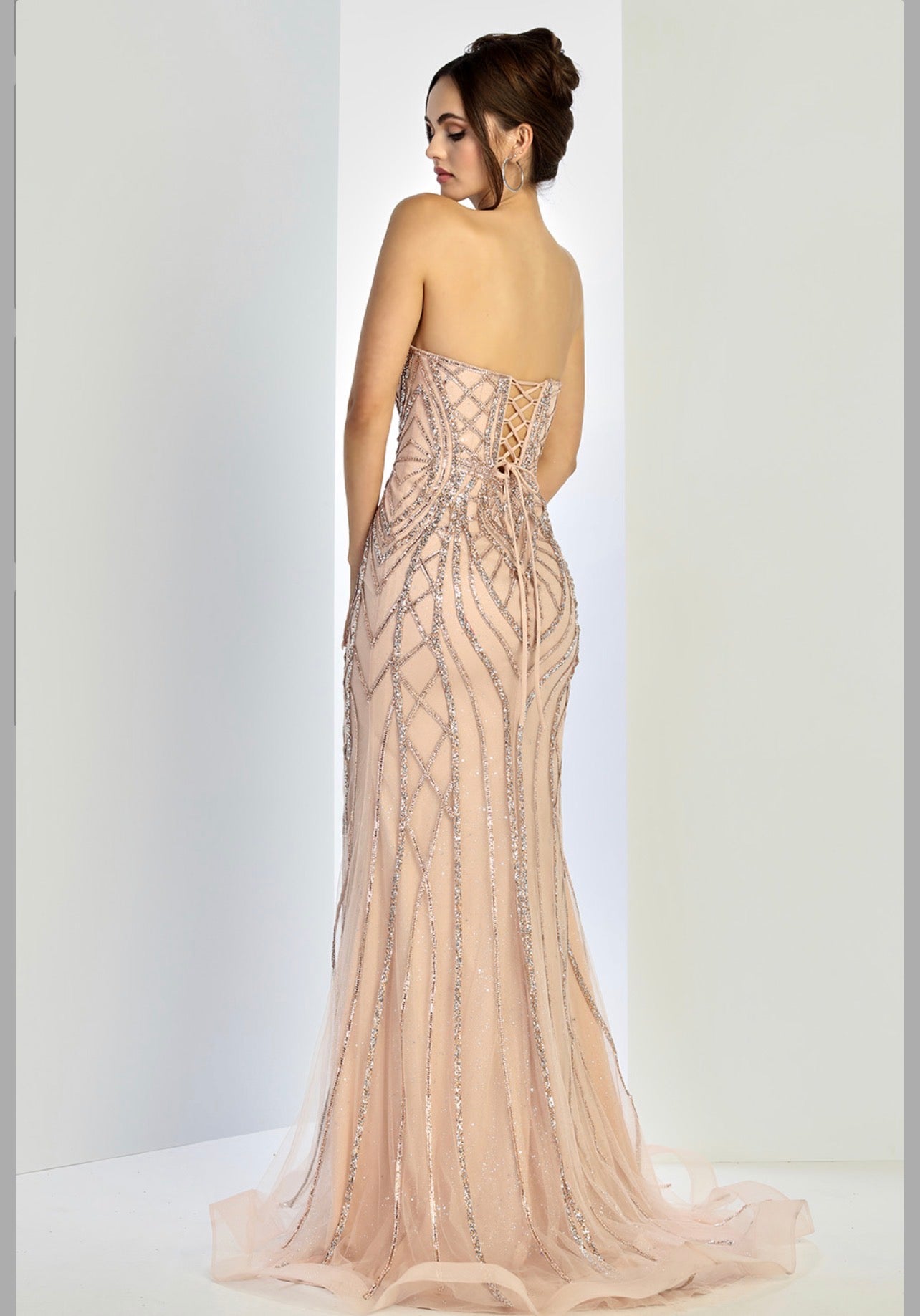 Perfect mermaid silhouette dress special for your event. 3276 BY ADORA DESIGN
