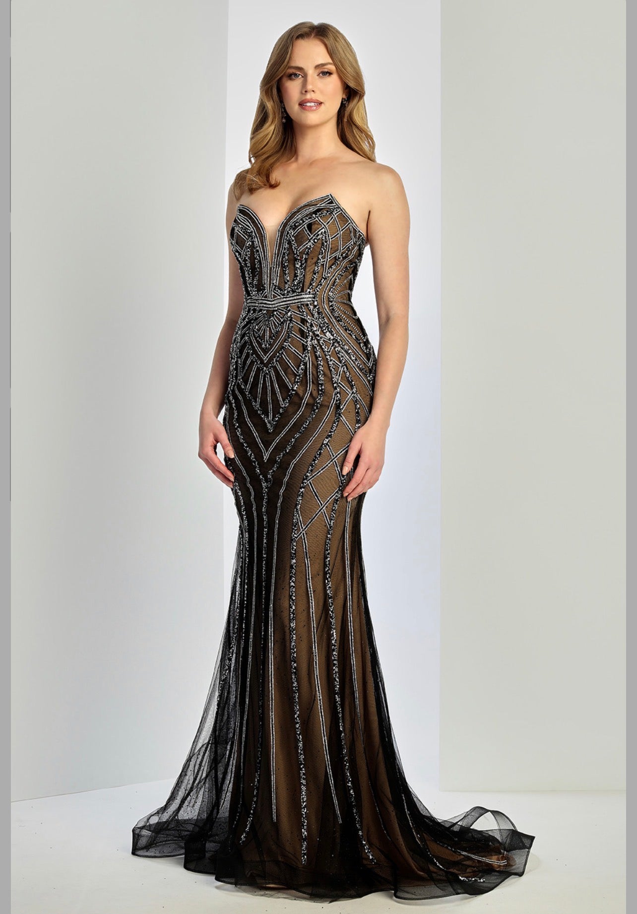 Perfect mermaid silhouette dress special for your event. 3276 BY ADORA DESIGN