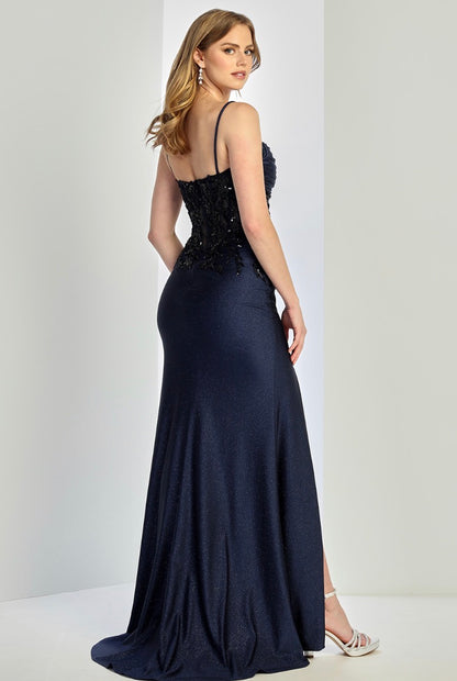 Glittery Spandex  fabric, see-through corset dress. 3250 by ADORA DESIGN