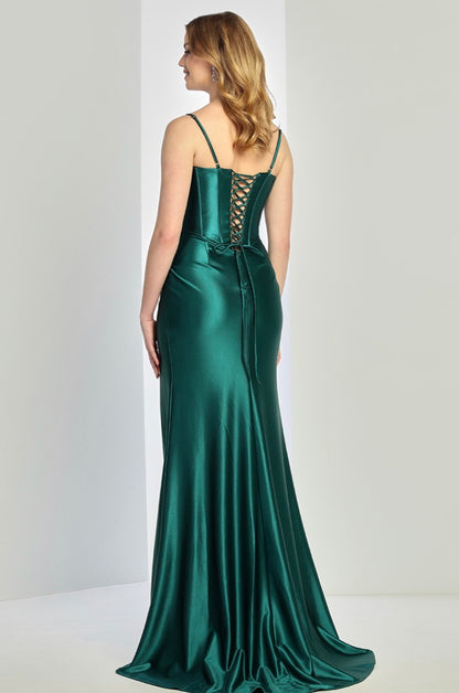 Satin mermaid with corset dress. 3256 by ADORA DESIGN