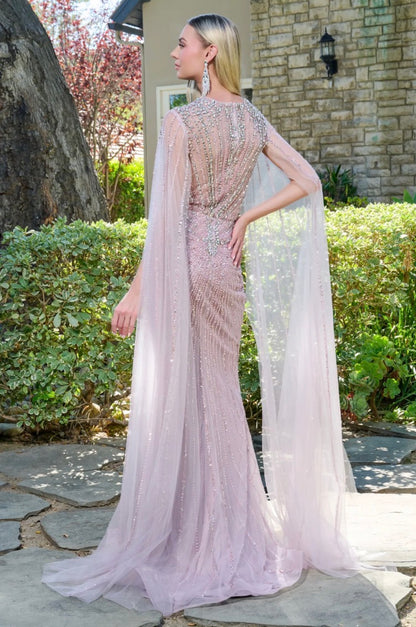Elegant and eye-catching, this fitted evening gown. Gl3664 BY ELIZABETH K