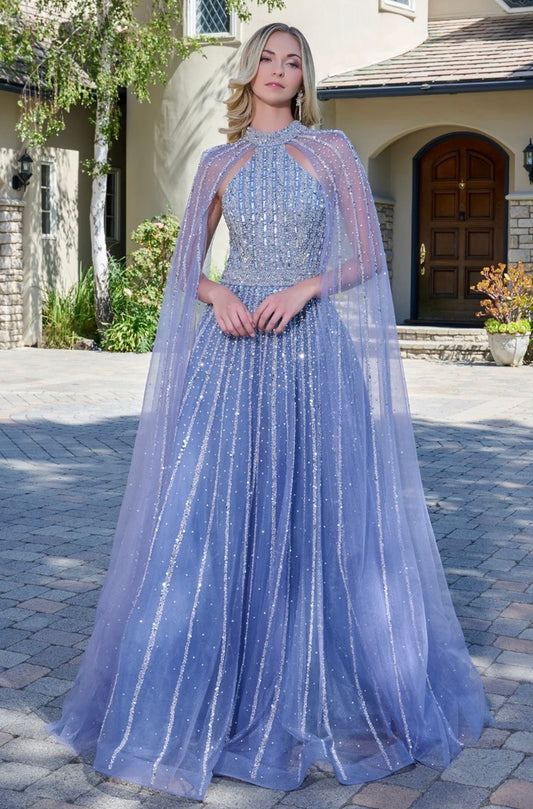 Steal the show in this enchanting A-line floor-length gown. GL3669 BY ELIZABETH K