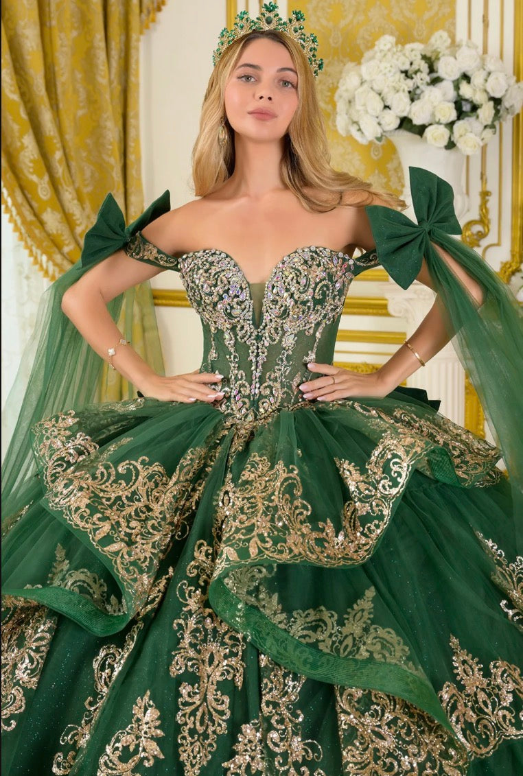 Embrace your fairytale moment in this stunning ball gown. GL3801 BY ELIZABETH K