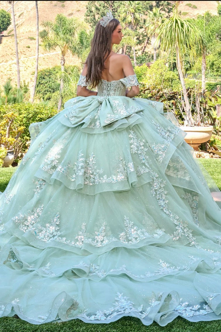 Radiate elegance in this enchanting quinceañera ball gown. GL3815 BY ELIZABETH K