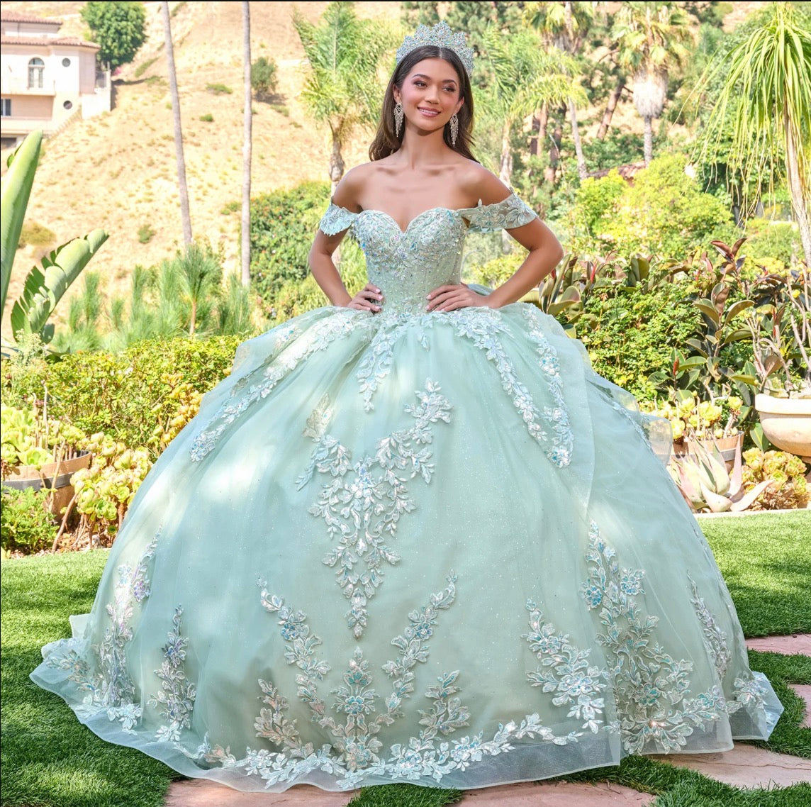 Radiate elegance in this enchanting quinceañera ball gown. GL3815 BY ELIZABETH K