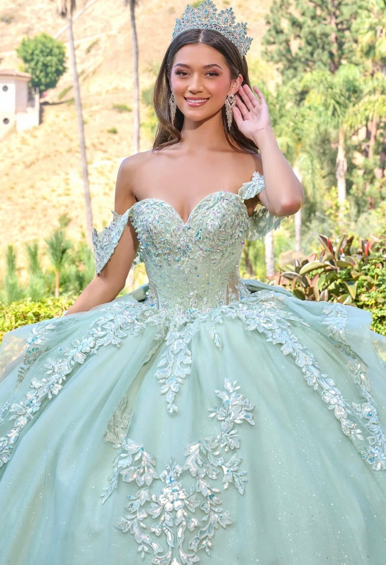 Radiate elegance in this enchanting quinceañera ball gown. GL3815 BY ELIZABETH K