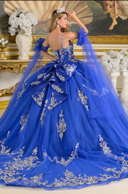 Make a grand entrance in this exquisite quinceañera ball gown. GL3813 BY ELIZABETH K