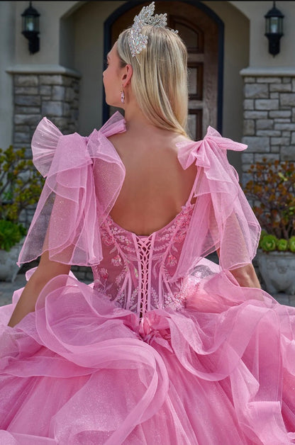 Sweet and sparkling, this enchanting quinceañera ball gown. GL3804 BY ELIZABETH K