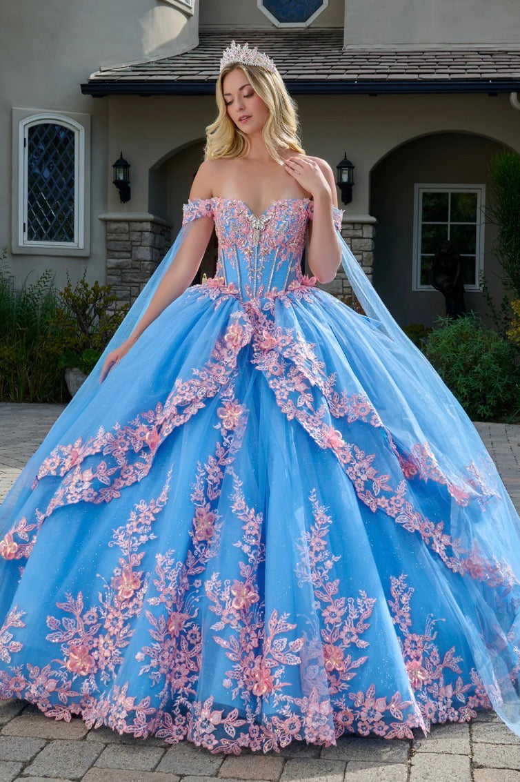 Step into a fairytale with this enchanting quinceañera. GL3708 BY ELIZABETH K