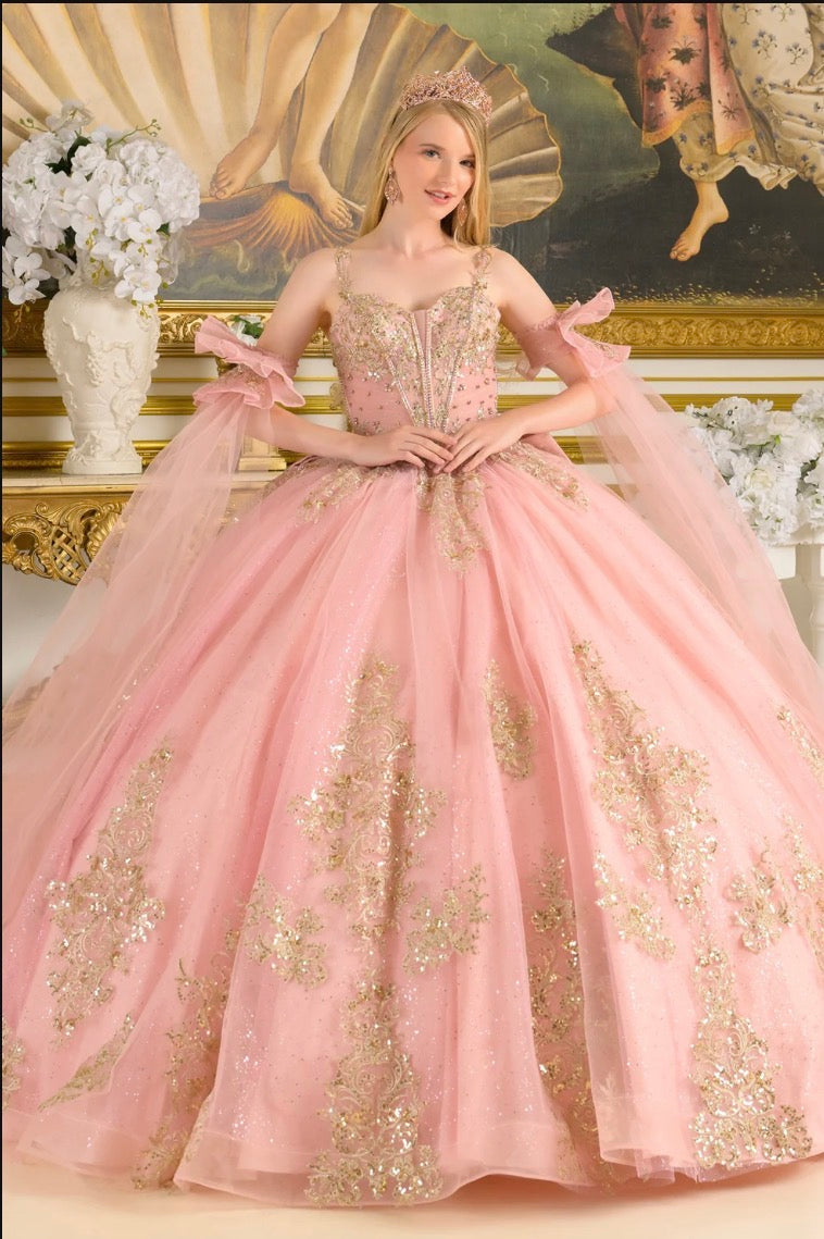 Show off in this dreamy quinceañera ball gown. GL3814 BY ELIZABETH K