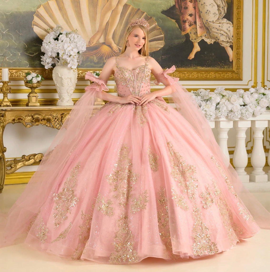 Show off in this dreamy quinceañera ball gown. GL3814 BY ELIZABETH K