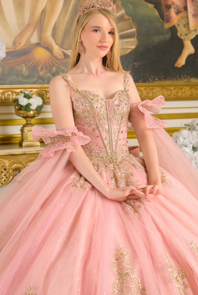 Show off in this dreamy quinceañera ball gown. GL3814 BY ELIZABETH K