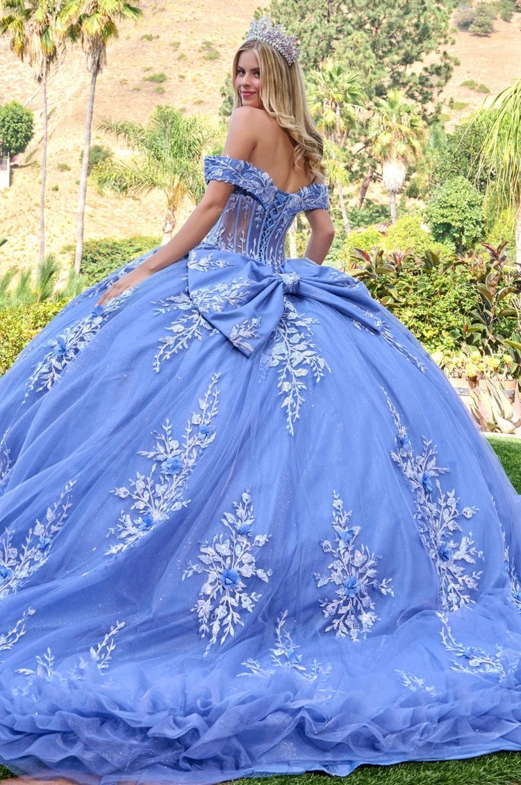 Radiate elegance in this romantic quinceañera ball gown. GL3812 BY ELIZABETH K