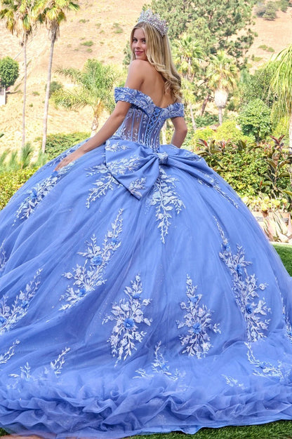 Radiate elegance in this romantic quinceañera ball gown. GL3812 BY ELIZABETH K