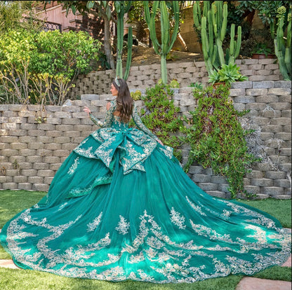 Make a grand entrance in this luxurious quinceañera ball gown. GL3800 BY ELIZABETH K