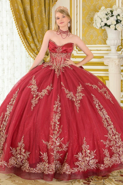 Step into your fairytale moment with this breathtaking strapless ball gown. GL3675 BY ELIZABETH K