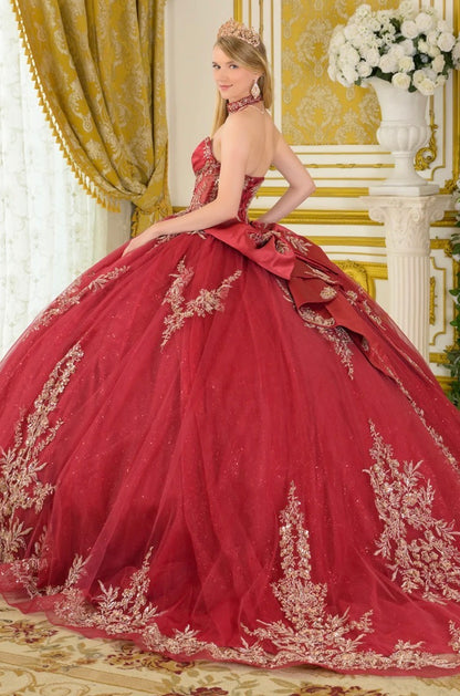 Step into your fairytale moment with this breathtaking strapless ball gown. GL3675 BY ELIZABETH K