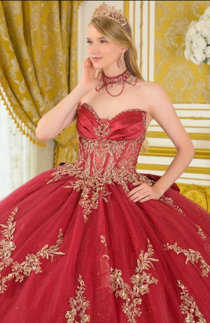 Step into your fairytale moment with this breathtaking strapless ball gown. GL3675 BY ELIZABETH K