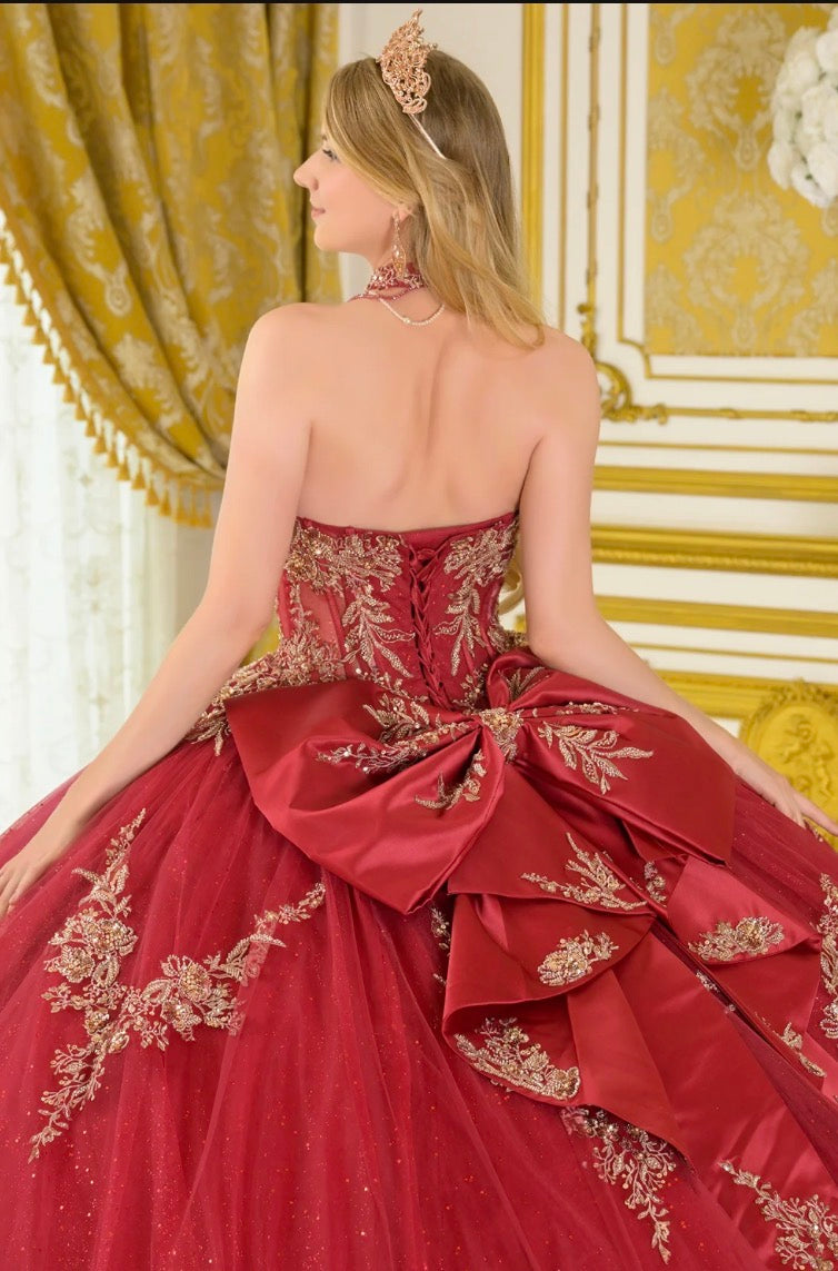 Step into your fairytale moment with this breathtaking strapless ball gown. GL3675 BY ELIZABETH K