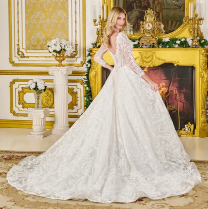 Radiate elegance in this breathtaking wedding gown. GL3819 GLS BY GLORIA
