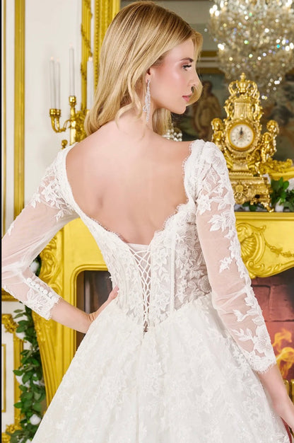 Radiate elegance in this breathtaking wedding gown. GL3819 GLS BY GLORIA