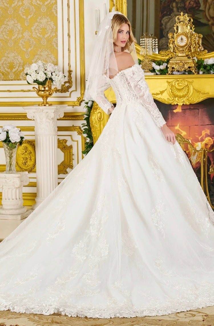 Capture timeless romance in this exquisite wedding ball gown. GL3824 GLS BY GLORIA