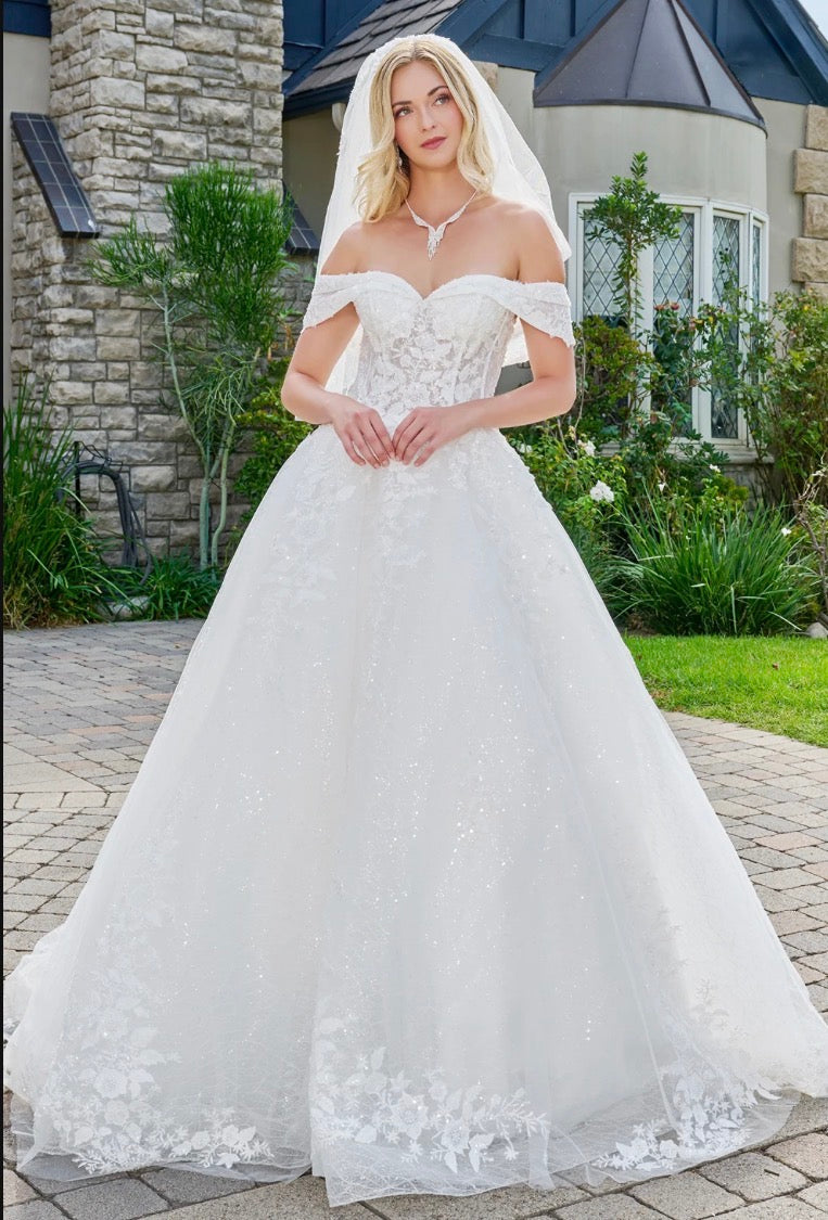 Celebrate your love story in this enchanting ball gown. GL3822 BY GLS BY GLORIA