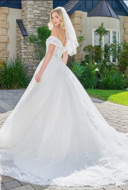 Celebrate your love story in this enchanting ball gown. GL3822 BY GLS BY GLORIA