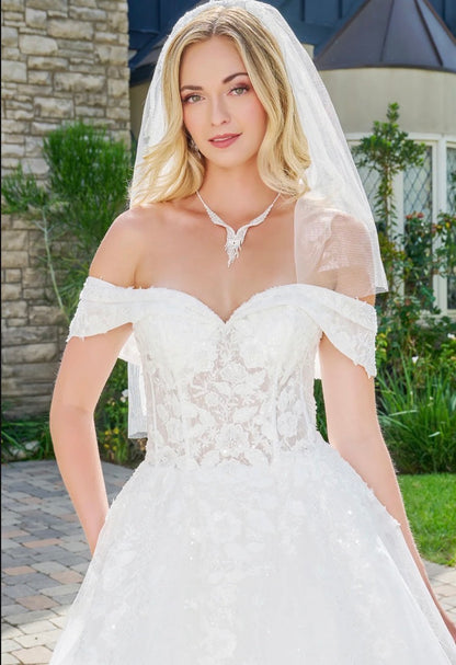 Celebrate your love story in this enchanting ball gown. GL3822 BY GLS BY GLORIA