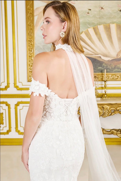 Crafted with exquisite details, this fitted bridal gown. GL3825 GLS BY GLORIA