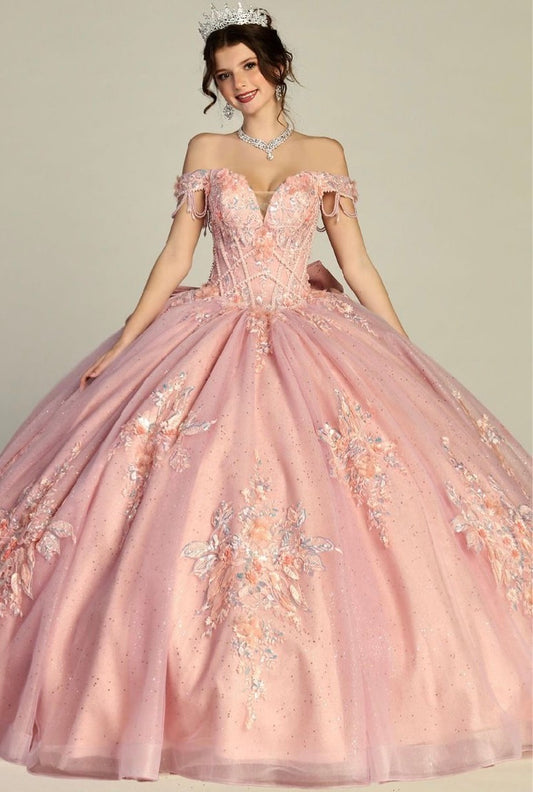 COMMING SOON!! Ball gown is adorned with intricate bead and sequin. 8088Q BY LET´S CORP