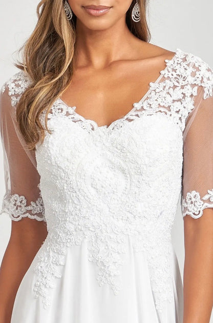 Rhinestone and Embroidery Embellished Chiffon GL1982 by Elizabeth K