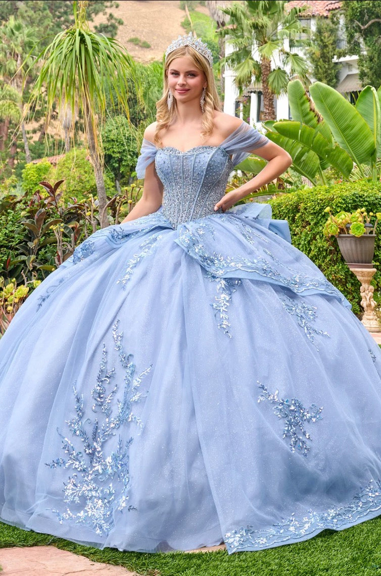 Feel glamourous in this quinceañera ball gown. GL3727 by Elizabeth K