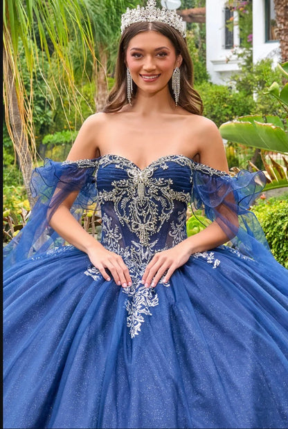 Make a statement in this show-stopping quinceañera ball gown. GL3752 by Elizabeth K