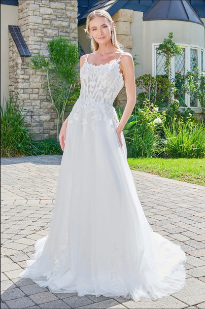 Exude timeless romance in this stunning wedding gown. GL3755 GLS by Gloria
