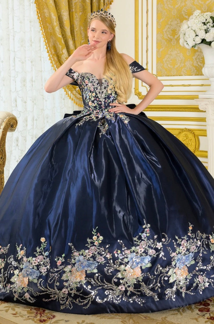 Make a grand statement in this captivating quinceañera ball gown. GL3792 BY ELIZABETH K