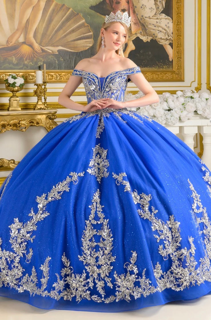 Adorned with sparkling jewels, sequins, beads, and intricate embroidery. GL3672 Elizabeth K