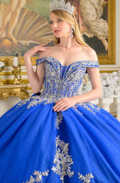 Adorned with sparkling jewels, sequins, beads, and intricate embroidery. GL3672 Elizabeth K