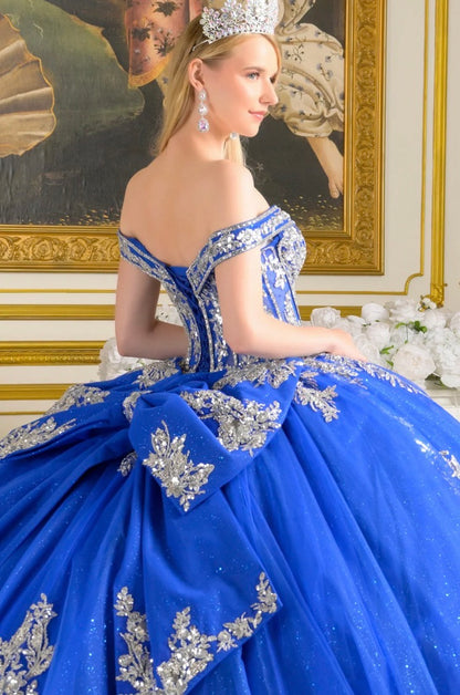 Adorned with sparkling jewels, sequins, beads, and intricate embroidery. GL3672 Elizabeth K