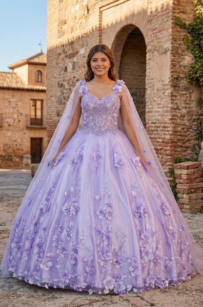 Experience pure enchantment with this breathtaking Quinceanera gown. 8030J by Cinderella Couture